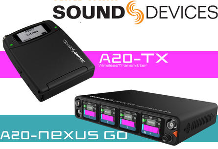A20-Tx Digital Wireless Transmitter and A20-Nexus Go
