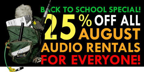 Back to School Audio Rental Specials for All!