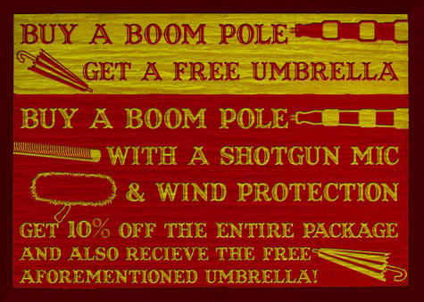 Boom Pole Sales Special