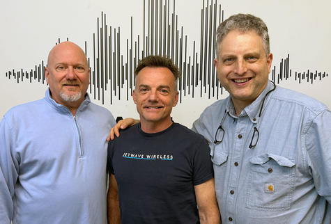  (left to right) Gotham co-founder Jim Guzzi, Jetwave Wireless founder/CEO Jim Dugan, & Gotham co-founder Peter Schneider