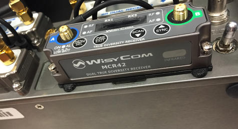 Wisycom MCR42 installed in Octopack