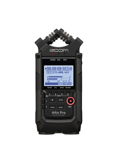 Zoom H4N PRO All Black Handheld Recorder – Stage Sound