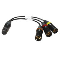 XLR7F to Triple XLR3M Breakout Cable