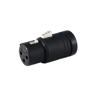 Low-Profile XLR3F Right-Angle Connector, A-Shell
