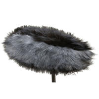 Piano Windshield with Mono Mount and Long Pile Fur