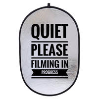 Quiet Please Collapsible Sign
