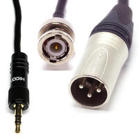 1/8  TRS Locking to XLR3M and BNC Y-Cable