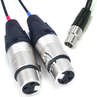 Dual XLR3F to TA6F Y-Cable