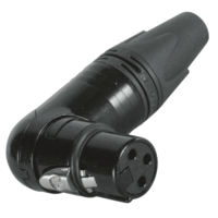 XLR3F Right-Angled Connector