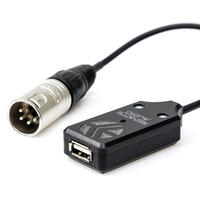XLR4M to USB Power Cable