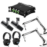 MixPre-3 II Streaming / Podcasting Recording Kit with Desk Arms
