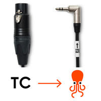 XLR3F to 3.5mm Right-Angle Cable