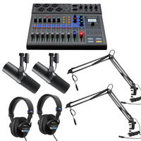 LiveTrak L-8 Streaming / Podcasting Recording Kit with Desk Arms