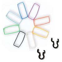 Track E Rainbow Colored Silicone Band and Clamp Set